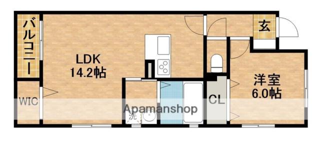 CLASS(1LDK/1階)の間取り写真