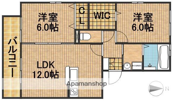 サンティール幸和(2LDK/2階)の間取り写真