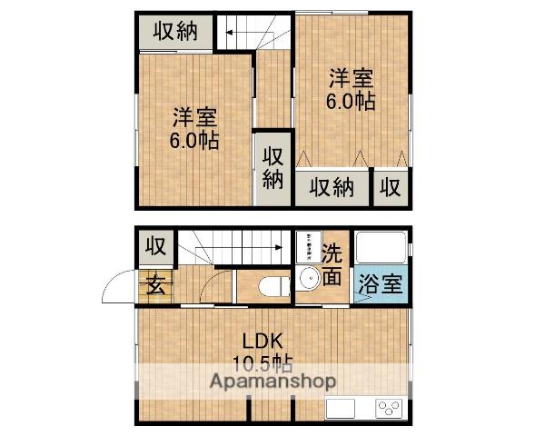 メゾン影山(2LDK)の間取り写真