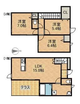 ロイヤルシティ泉Ⅰ(3LDK)の間取り写真