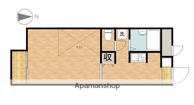 パレスマリンⅡ(ワンルーム/2階)の間取り写真