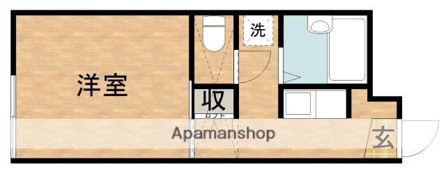 中泉ロジュマン(1K/1階)の間取り写真