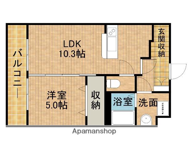LEGRAND(1LDK/5階)の間取り写真