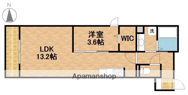 LACASA 天龍川町(1LDK/1階)の間取り写真