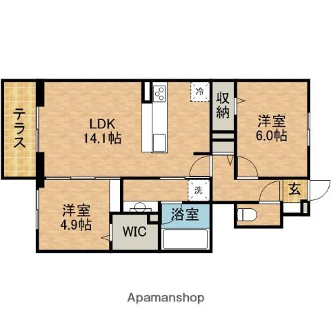 LEMONNIE(2LDK/1階)の間取り写真
