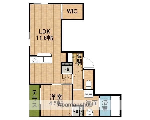 レジデンスリノア(1LDK/1階)の間取り写真