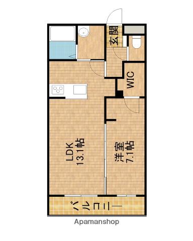 DP PARK HILLS(1LDK/4階)の間取り写真