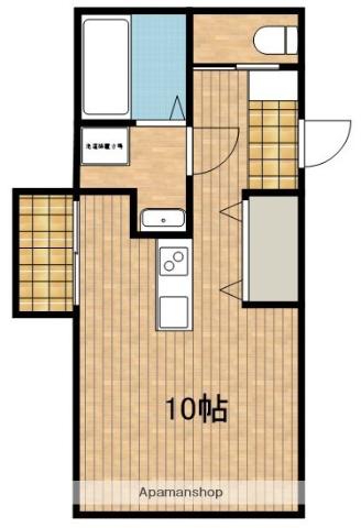 元魚町共同(ワンルーム/2階)の間取り写真
