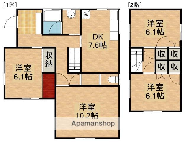 天竜浜名湖鉄道 金指駅 徒歩48分 2階建 築50年(4DK)の間取り写真