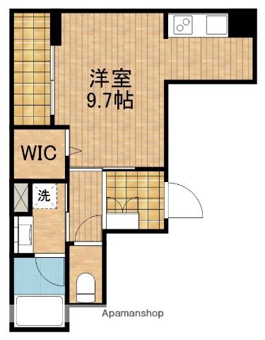 グリシーヌ砂山(ワンルーム/1階)の間取り写真