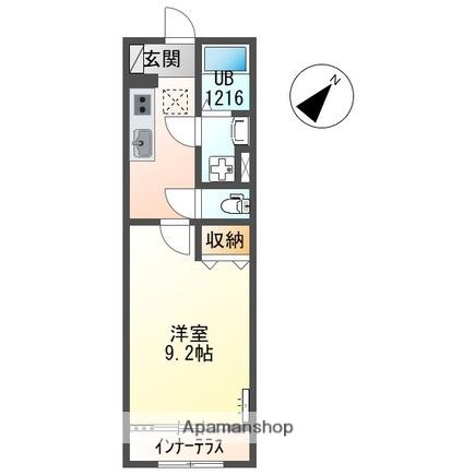 スイートテラス寺島町(1K/1階)の間取り写真