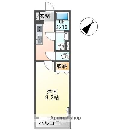 スイートテラス寺島町(1K/2階)の間取り写真