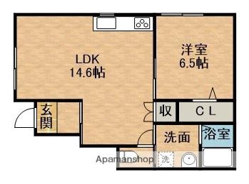 LA VIE舞阪(1LDK/1階)の間取り写真
