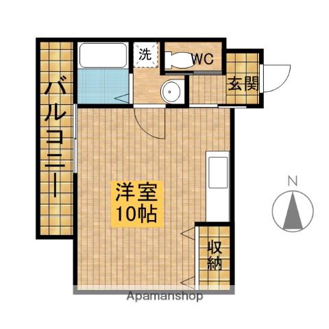 TKマンションⅤ(ワンルーム/1階)の間取り写真