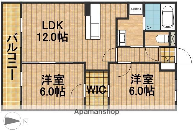 サンライズ布橋Ⅱ(2LDK/2階)の間取り写真