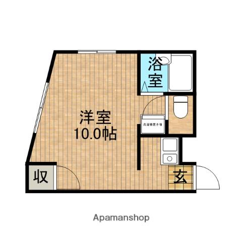 ハイムG(ワンルーム/2階)の間取り写真