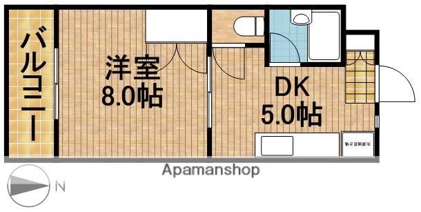 ルミエールⅠ(1DK/1階)の間取り写真