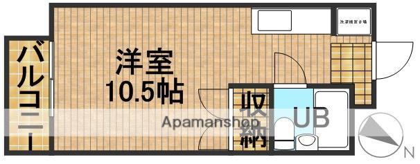 サンアベニュー富塚Ⅰ(1K/1階)の間取り写真
