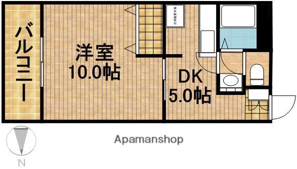 グレースアネックス(1DK/2階)の間取り写真
