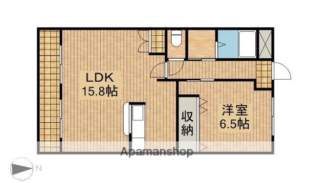 プロニティ(1LDK/2階)の間取り写真