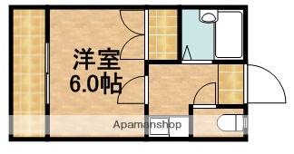 カーサ・コリーナ高丘(1K/1階)の間取り写真