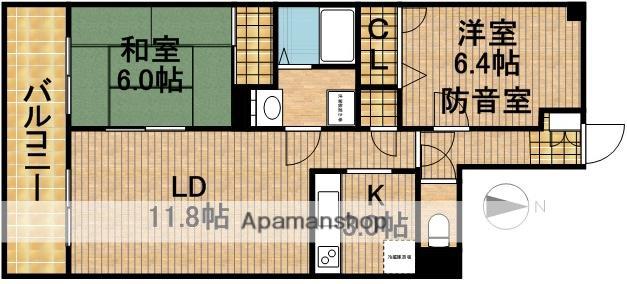 コスモス(2LDK/2階)の間取り写真