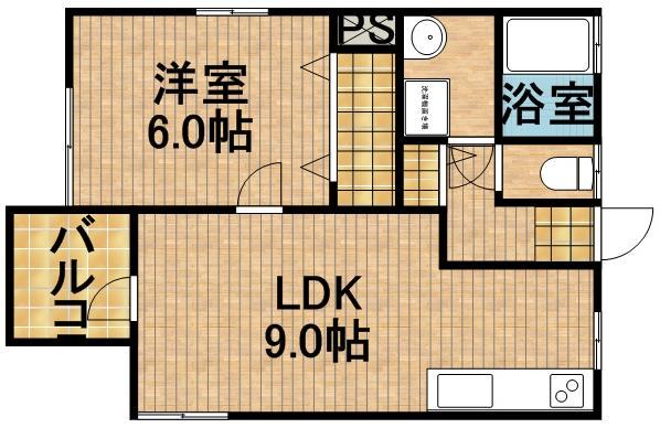 半田ビレッジ4(1LDK/1階)の間取り写真
