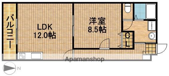フォンテーヌ(1LDK/3階)の間取り写真