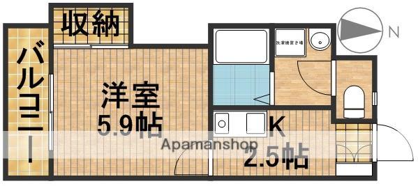 ホワイトコーポⅠ(1K/1階)の間取り写真