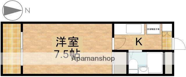 マインハイツ(1K/4階)の間取り写真