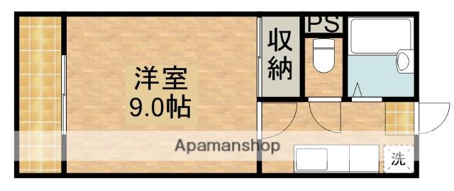 TEAFARM(1K/1階)の間取り写真