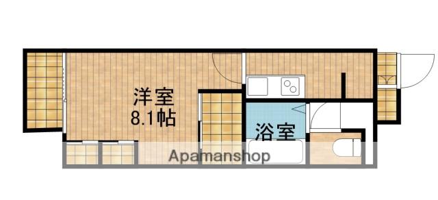 アリエッタ延久Ⅴ(1K/1階)の間取り写真