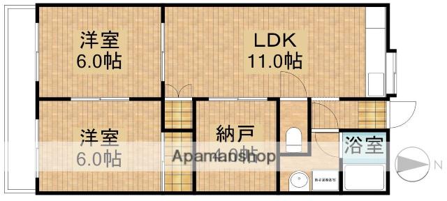 フォレスト・ハイム(2LDK/3階)の間取り写真
