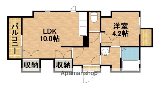 ARCO11(1LDK/3階)の間取り写真