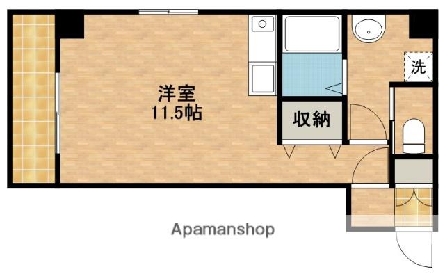 TKビル(ワンルーム/2階)の間取り写真