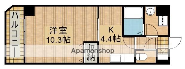 グレイス第8マンション(1K/4階)の間取り写真