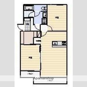 ローザンヌⅤ(2LDK/1階)の間取り写真