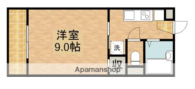 TEAFARMⅡ(1K/3階)の間取り写真