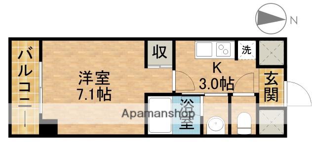 IS常盤(1K/5階)の間取り写真