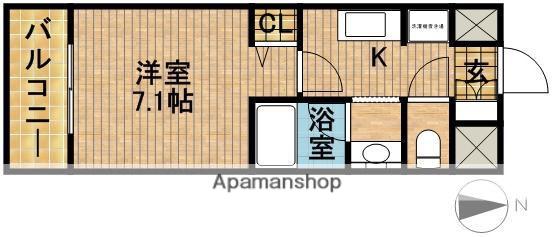 IS常盤(1K/5階)の間取り写真