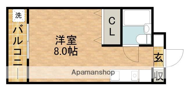 メゾン・ド・スターブル(ワンルーム/1階)の間取り写真