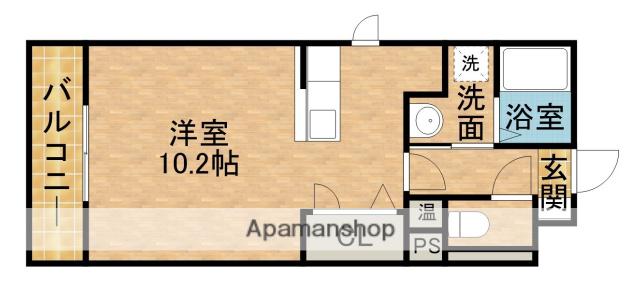 ウインディレイ(1K/3階)の間取り写真