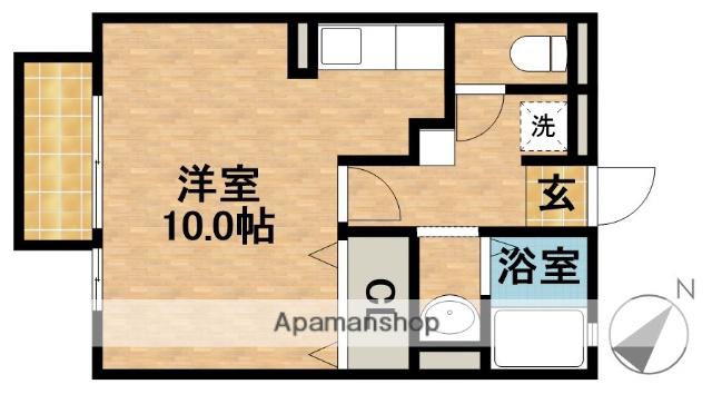 メゾン・ド・ベガ(ワンルーム/1階)の間取り写真