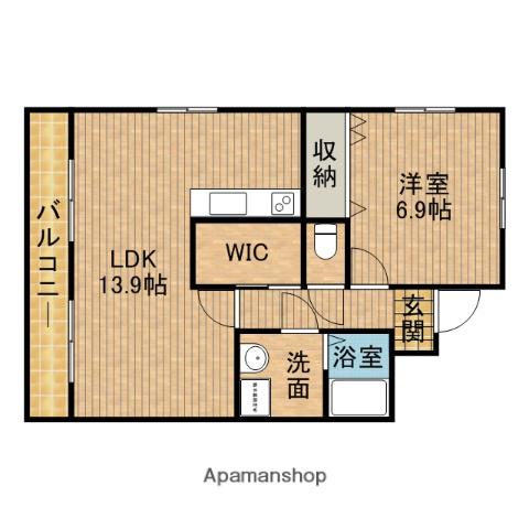 アメニティ(1LDK/2階)の間取り写真