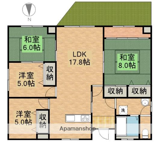 プリンス ヴィラ(4LDK/1階)の間取り写真