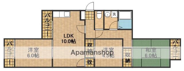 レジデンス久 A(3LDK/2階)の間取り写真