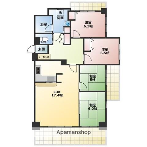 ライフインサーラ(4LDK/9階)の間取り写真