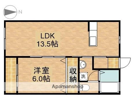 メゾンホワイト(1LDK/2階)の間取り写真