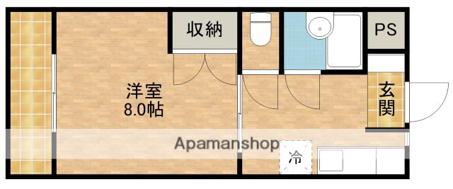サンルート第二マンション(1DK/3階)の間取り写真