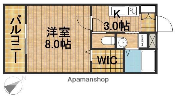 トゥールダルジャン(1K/2階)の間取り写真